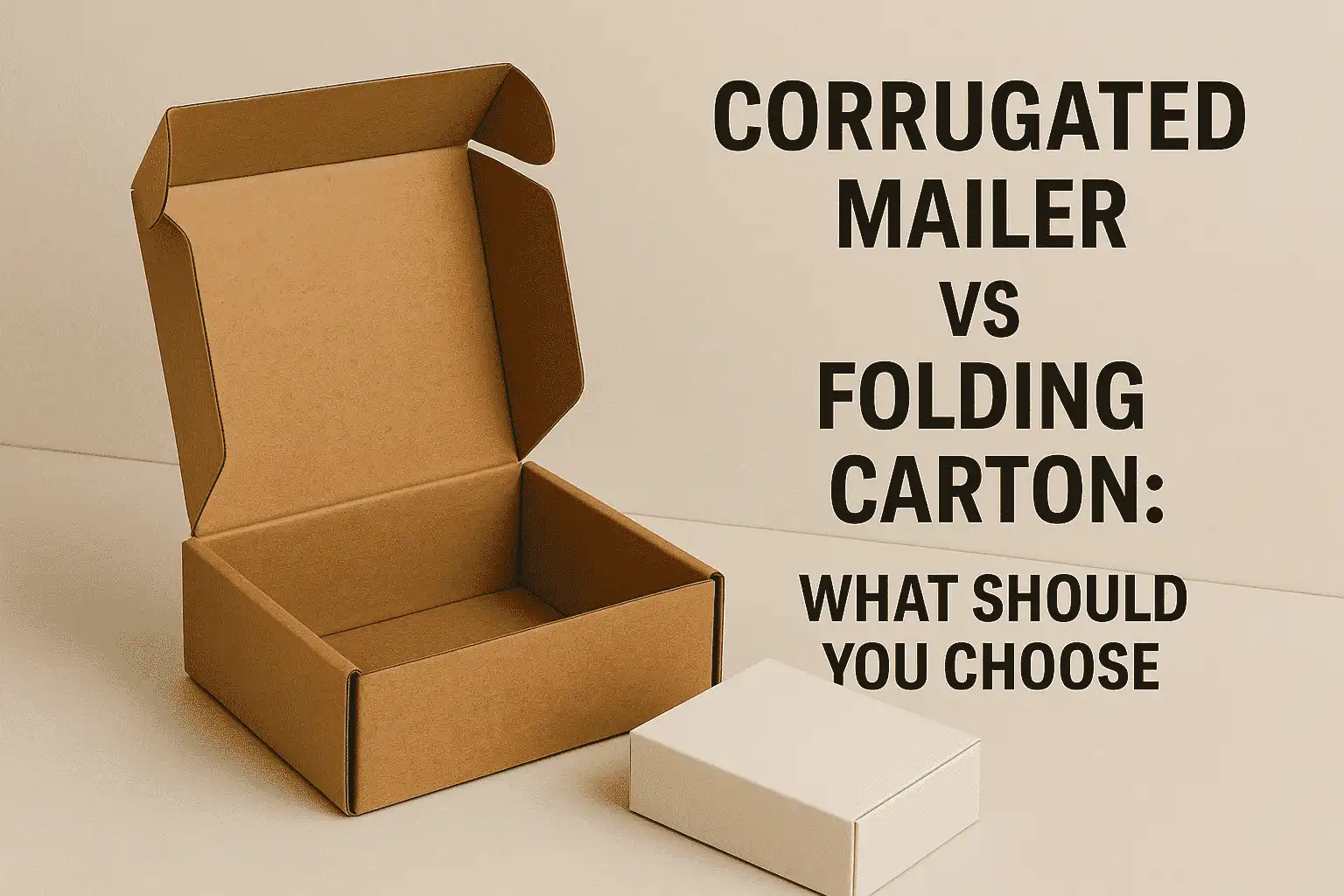 Corrugated Mailer vs Folding Carton: What Should You Choose
